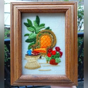 Vintage Framed Embroidery